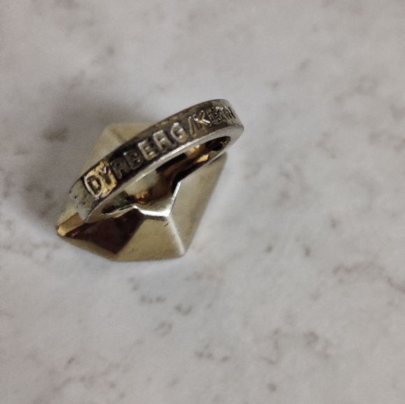 Dyrberg Kern Asymmetric Crystal Statement Ring - Picture 11 of 16